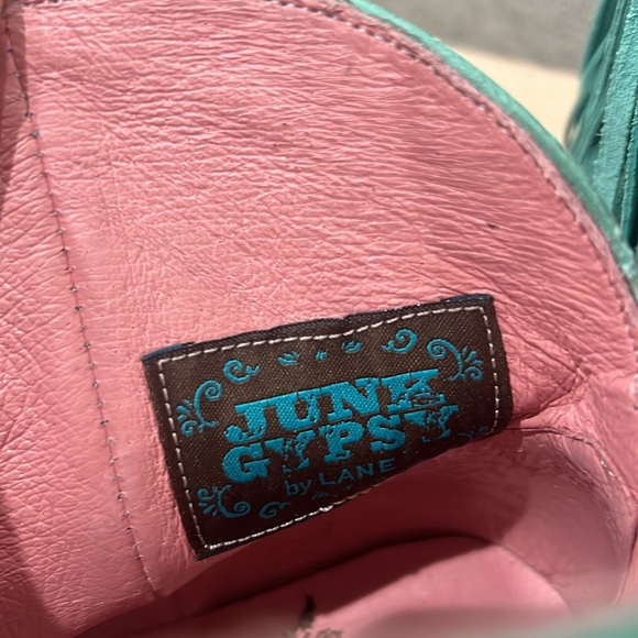 Junk Gypsy by Lane Spit fire fringe booties size 8.5 nwb - Picture 5 of 9